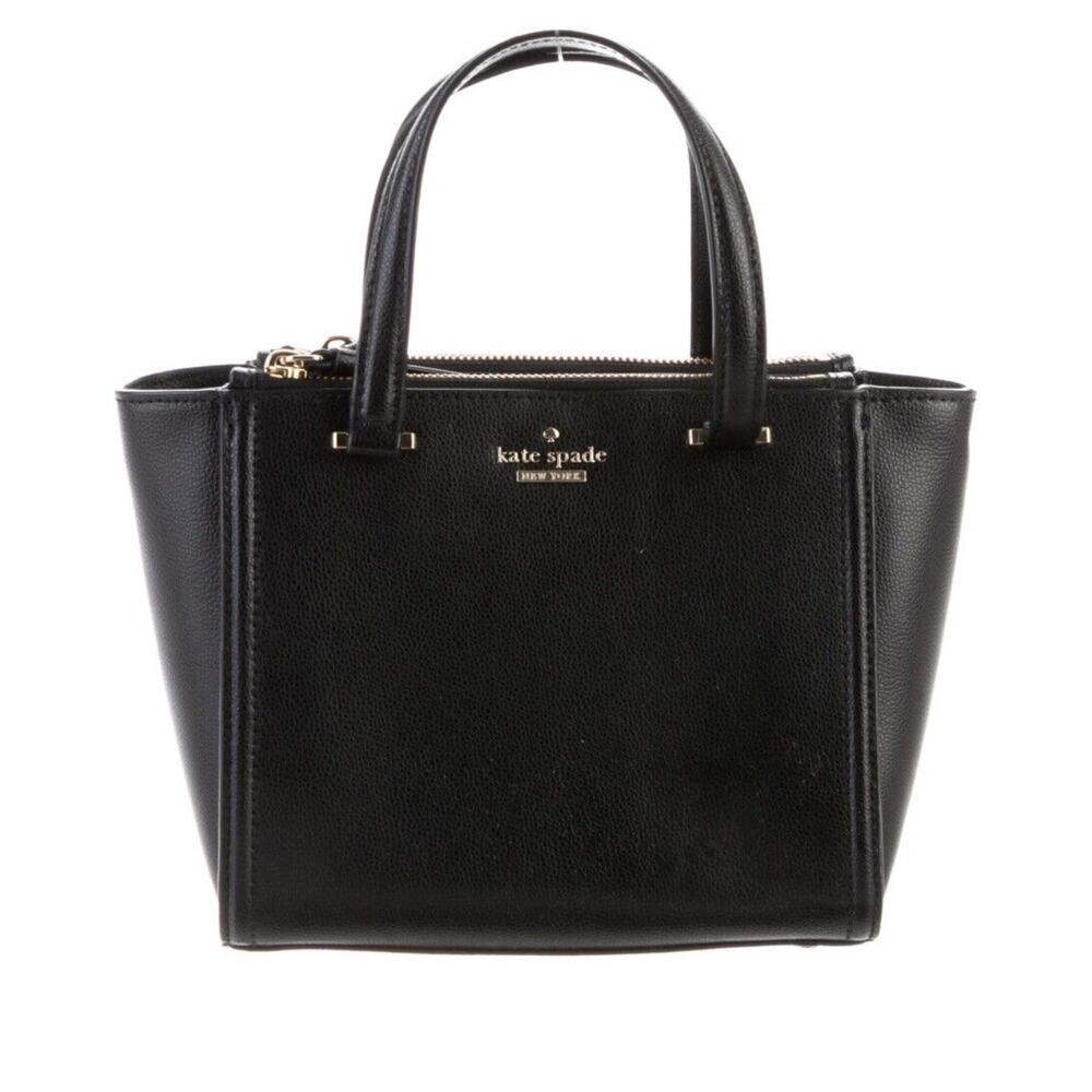 Kate Spade Kona Patterson Drive Black Leather Tote Bag